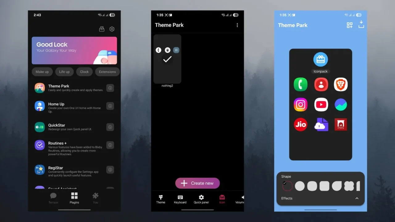 Select Icon Pack  on Samsung Galaxy