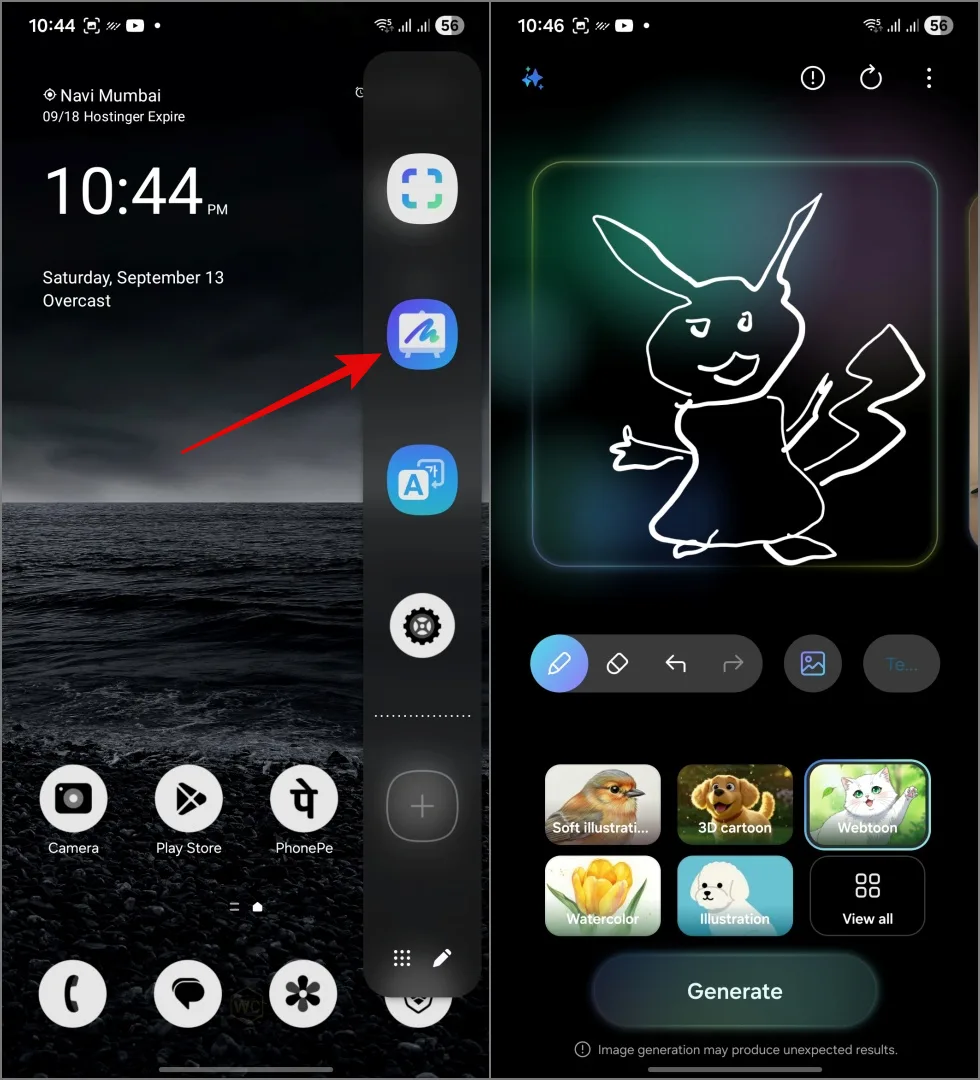 Galaxy AI Drawing Assist
