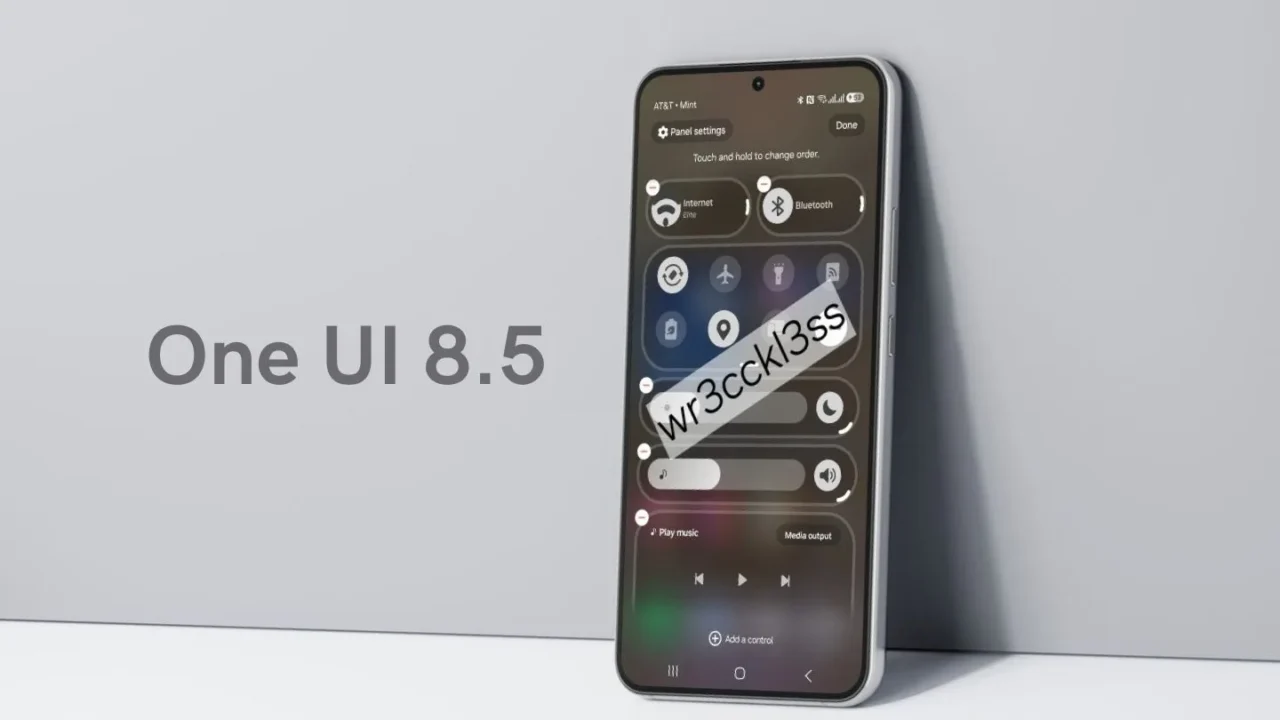 One UI 8.5 with Customizable Quick Settings Panel