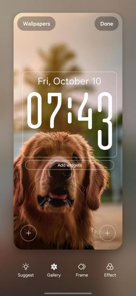 One UI 8 lock screen adaptive clock