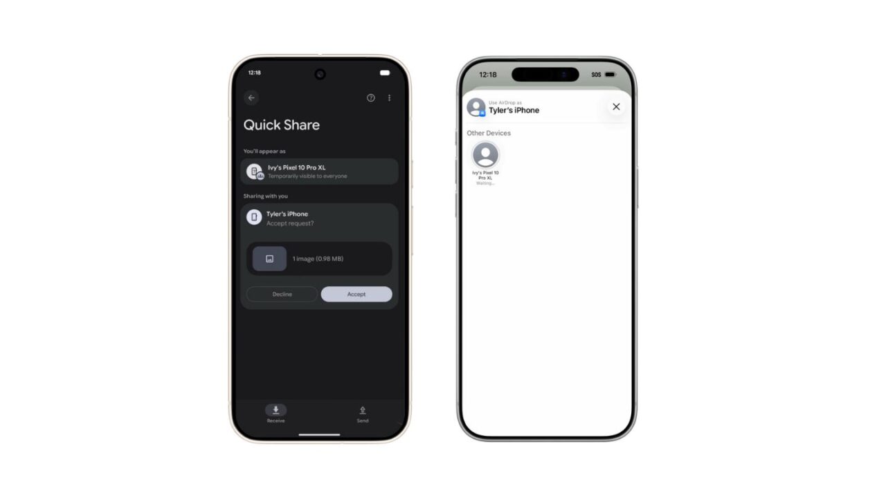 Android Quick Share now works with Apple AirDrop