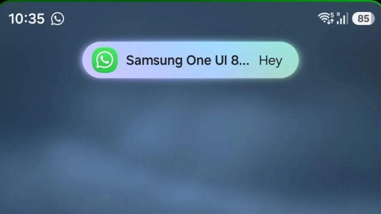 New Glow effect on Brief pop-up priority notification