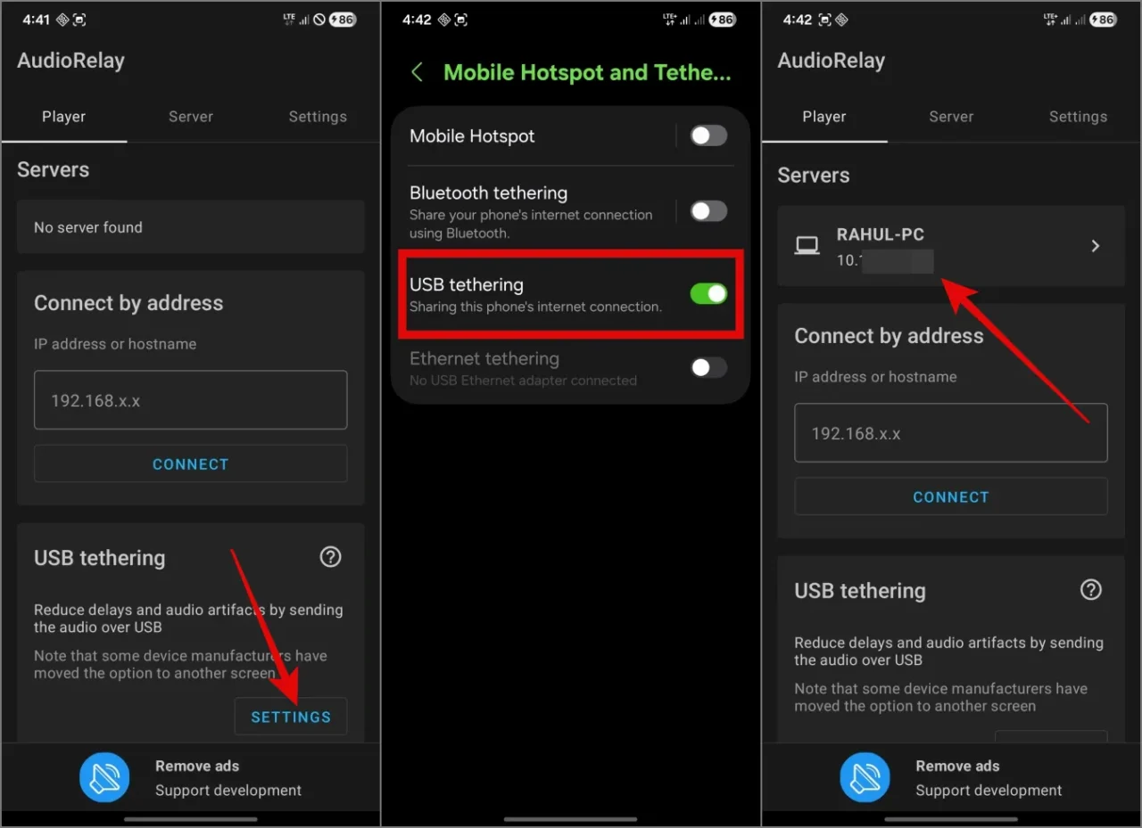 play laptop sound on samsung phone wired