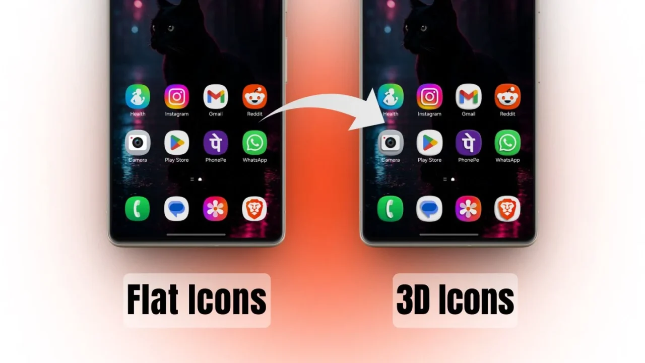 Galaxy phones now support 3D-style app icons