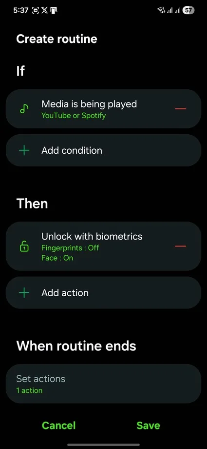Modes and Routines to place Now Bar at bottom