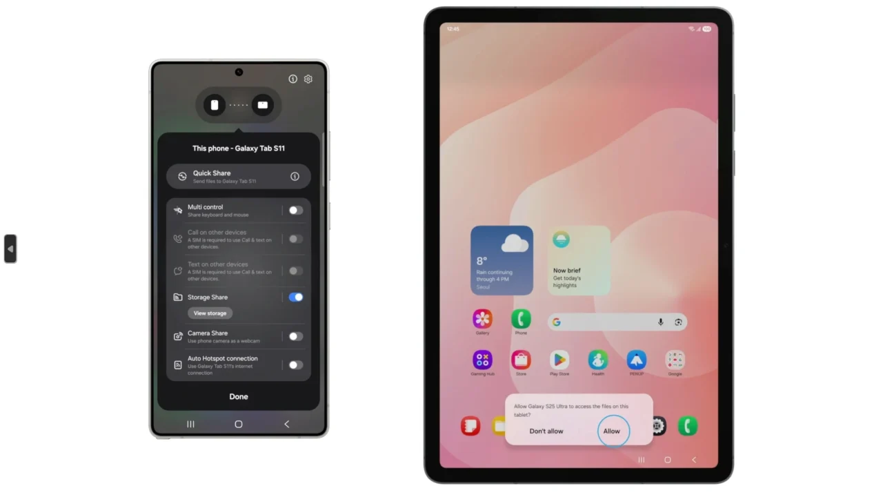Storage Share on One UI 8.5