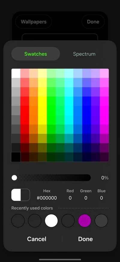 make the clock face transparent on One UI lock screen