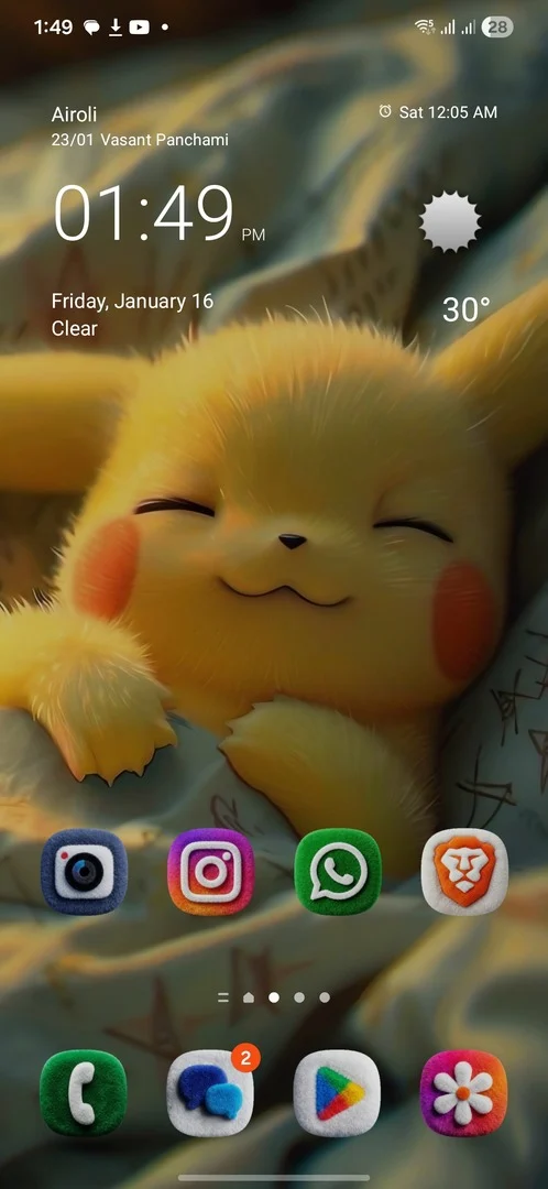 Fluffy Icon Pack on Galaxy Phone