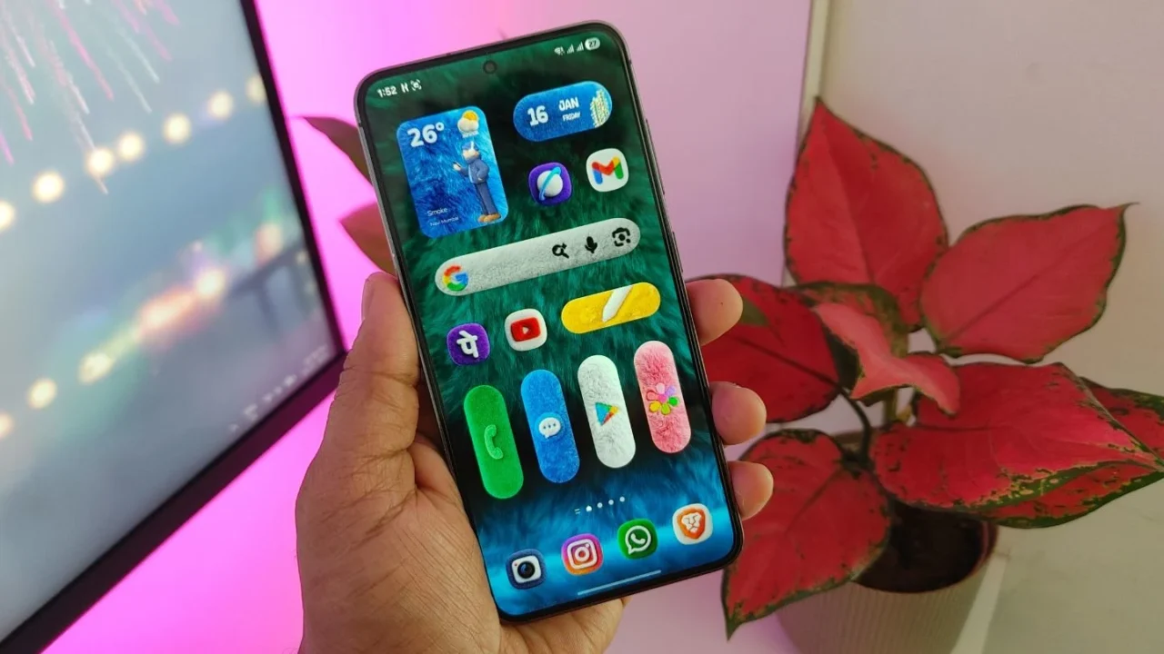 viral Fuffy icons and widgets pack on Galaxy Phone