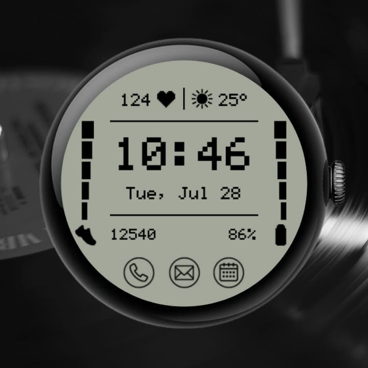 Retro LCD Watch Face