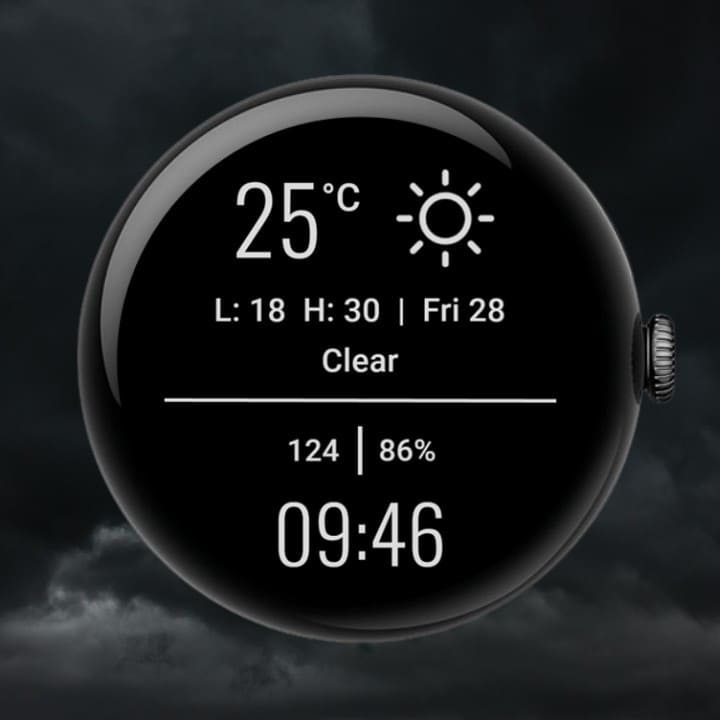 Minimal Weather Watch Face