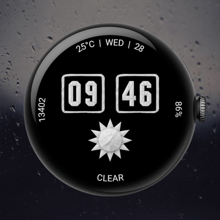 Paper Clock Watch Face